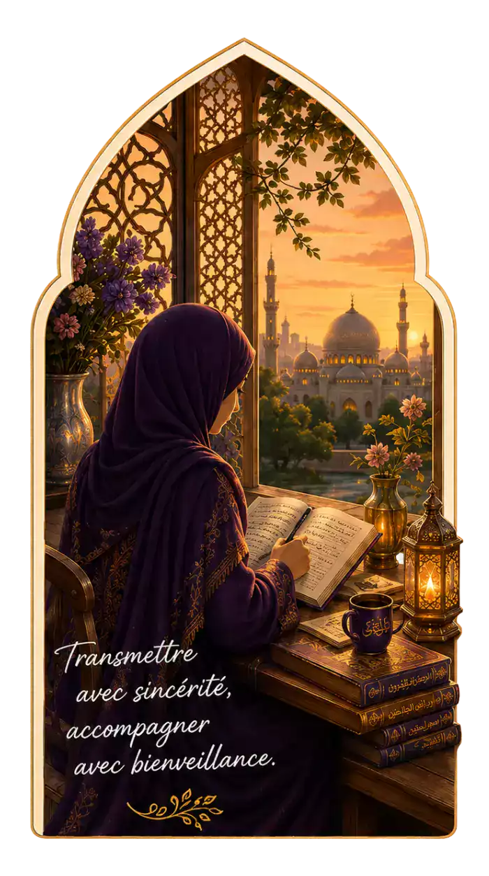 Illustration de Saraa, enseignante de Coran au sein de l’école Litqan.